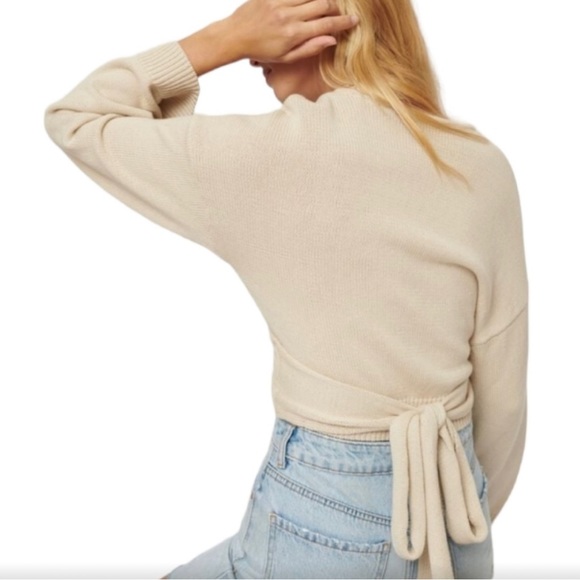 Dynamite Knit Wrap Sweater - Picture 2 of 4